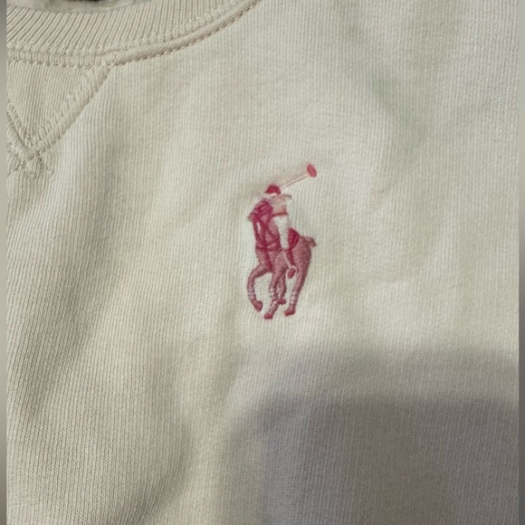 Polo Ralph Lauren Pink Pony Fleece Sweatshirt Toddler Girls’ Size 5 - Picture 4 of 5